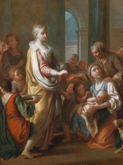 Saint Elizabeth Distributing Alms by Pietro Antonio Rotari